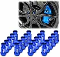 ゆの Amazon.com: EZAUTO WRAP Blue 20 PCS M12x1.25 Lug Nuts Short